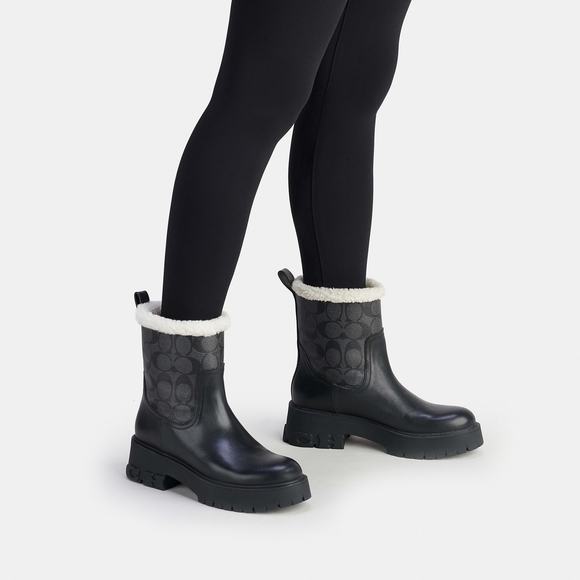 NWT Coach Outlet Raina Boot In Signature Jacquard - Picture 4 of 5